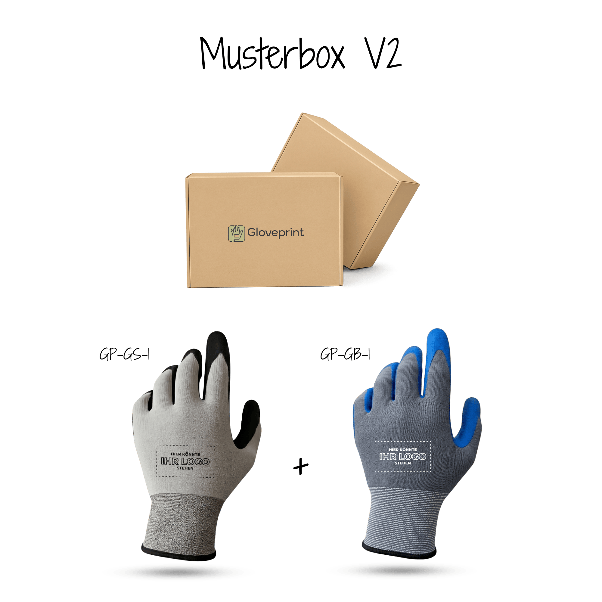 Musterbox mit GP Druck - Grau & Grau