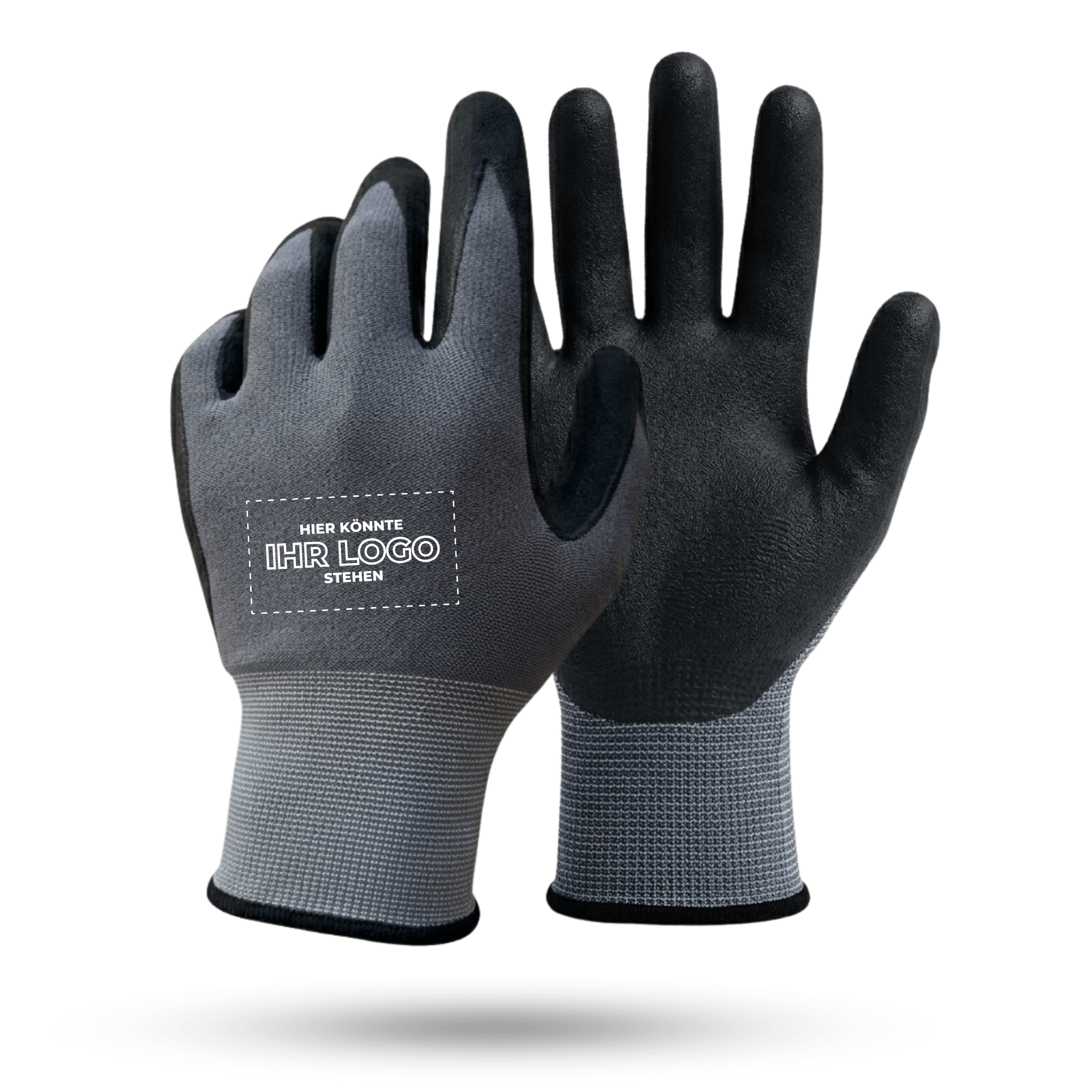 Arbeitshandschuhe bedrucken mit Logo - Grau GP-GS-2