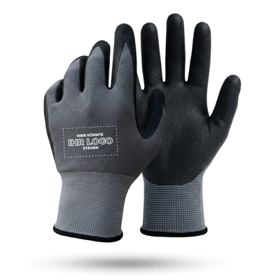 Arbeitshandschuhe bedrucken mit Logo - Grau GP-GS-2