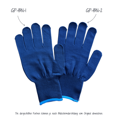 Strickhandschuhe mit Noppen mit Logo bedrucken - Blau GP-BN-1