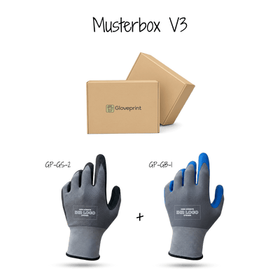 Musterbox mit GP Druck - Grau & Grau